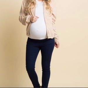 [OBO] - Maternity [Pink Blush] Navy Pants